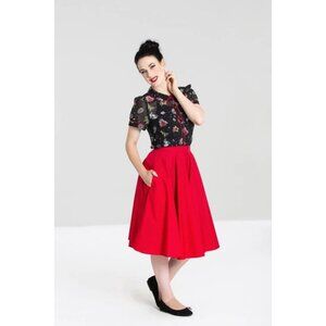 Hell Bunny Paula Midi Skirt